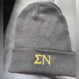 Black and Gold Sigma Nu Beanie
